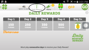 Lucktastic daily rewards