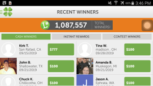 lucktastic recent winners