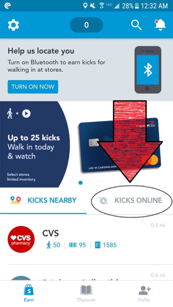 shopkick kicks online