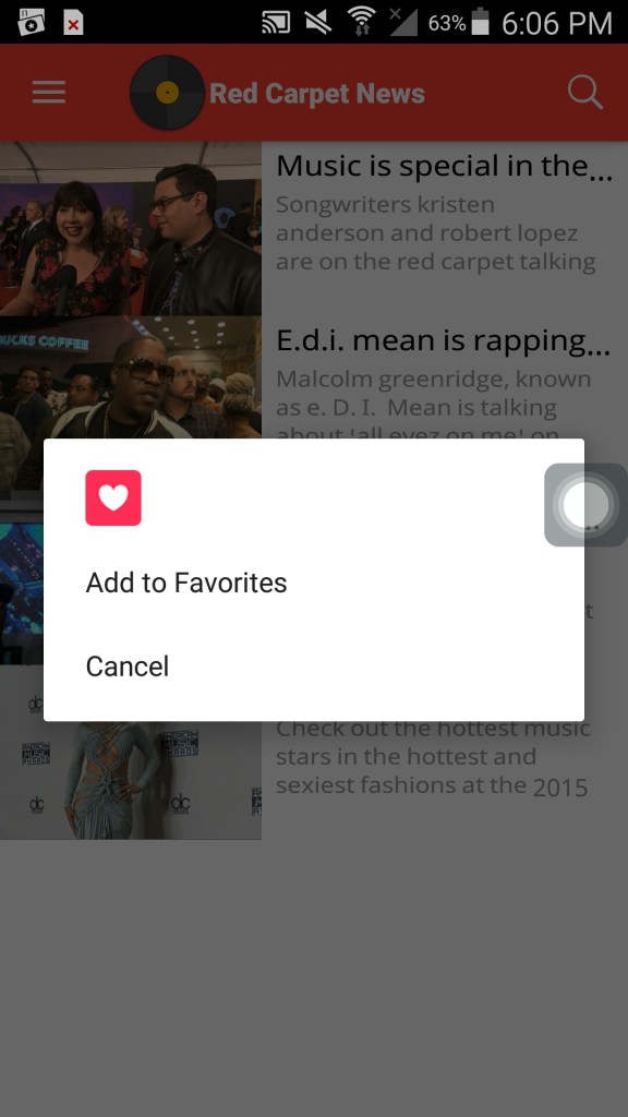 indymusic app favorites