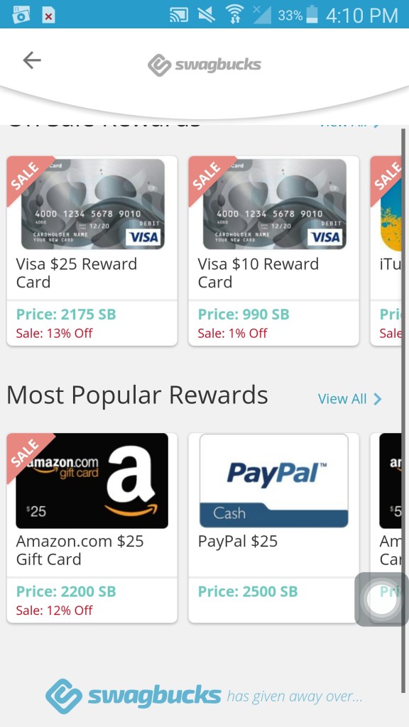 redeem swagbucks